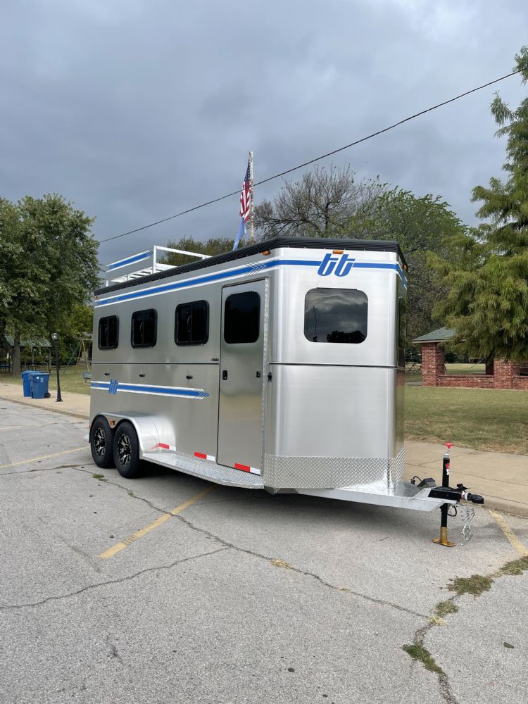 Reverse Slant Load Bumper Pull horse trailers Oklahoma